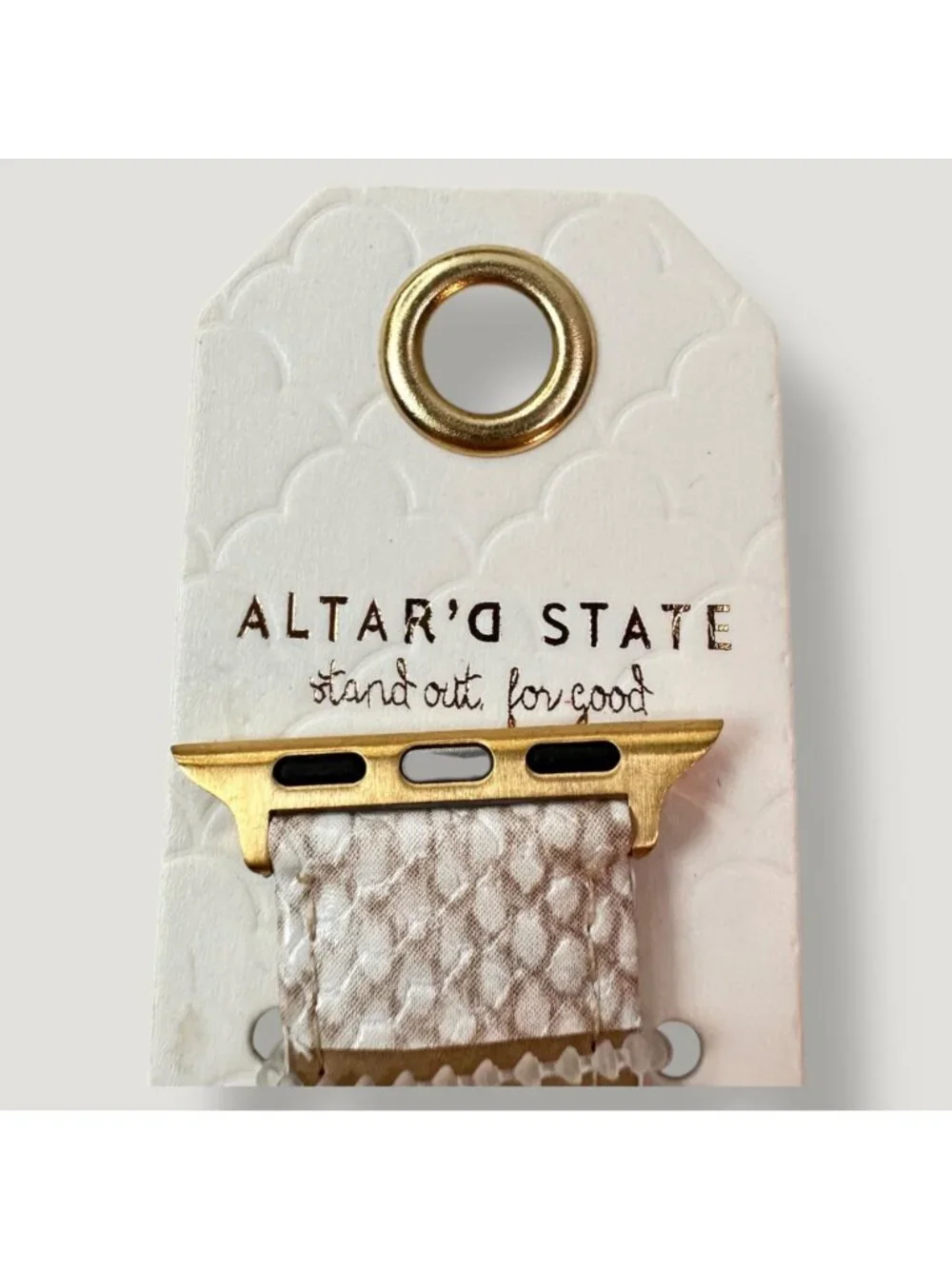 Altar’D State Snake Print Smartwatch Band With Gold Hardware NWT